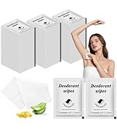 Travel Deodorant Wipes Individually Wrapped,Body Wipes to Clean Skin for Women Men(Unscented,pack...