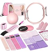 NANATI Pilates Kit with Ankle Weights, Pilates Essentials Kit for Women, Pilates Equipment with 1...