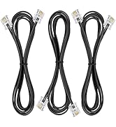 Ubramac 3Pack Phone Cord Phone Telephone Extension Cord 2ft Cable Line with Standard RJ11 6P4C Pl...