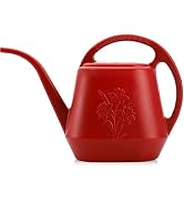 Fasmov 1-Gallon Plastic Watering Can with Comfortable Handle, Garden Watering Cans Long Spout for...