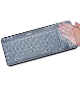 Keyboard Cover Skin for Logitech K360 MK360 Wireless Keyboard, Logitech K360 MK360 Waterproof Sil...