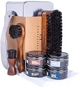 FootFitter Premium Leather Shoe Shine Kit – Complete Polish Cream, Cleaner, Brush & Shoe Care Set...