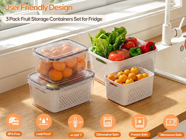 fruit storage containers for fridge