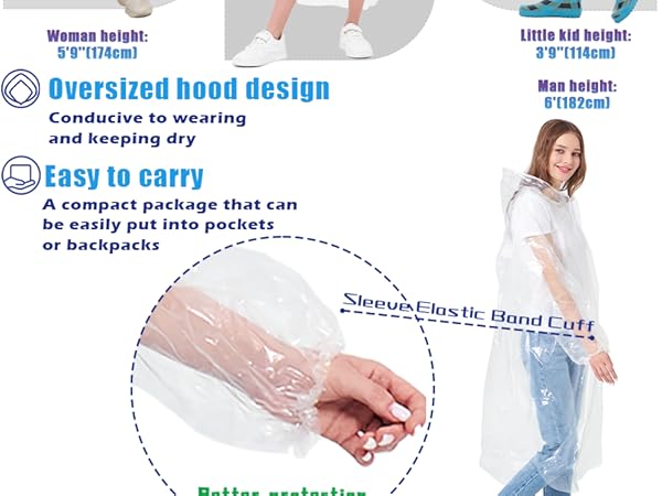 ponchos family pack