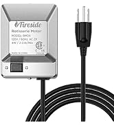 TURBRO Universal Stainless Steel Grill Rotisserie Motor, Heavy Duty 4W Replacement Motor with Wat...