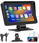 Apple Carplay Portable Car Stereo and Android Auto,Carplay Screen for Car Radio with Bluetooth Ha...