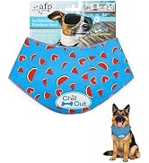 ALL FOR PAWS Cooling Bandana for Dogs, Dog Cooling Neck Wrap, Ice Dog Bandanas for Large Dogs, Co...