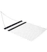 Donext 4' x 5'ATV Drag Harrow, Durable UTV Tractor Attachment Seed Harrow, Chain Harrow for Lands...