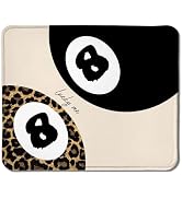 Foritho Trendy Leopard Lucky 8 Ball Mouse Pad, Funky Y2K Preppy Cheetah Print Lucky Me Mouse Pads...