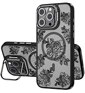 OAOA Magnetic Case Compatible with iPhone 16 Pro Case with Kickstand, Compatible with Magsafe, Bu...