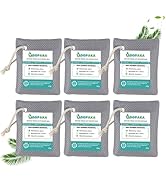 6 Pack Activated Charcoal Odor Absorber. Nature Fresh Bamboo Charcoal Air Purifying Bag Home Clos...