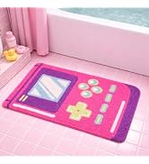 twinklemon Games Console Tufted Rug Funny Bathroom Rugs Soft Flocking Bath Rug Absorbent Non-Slip...