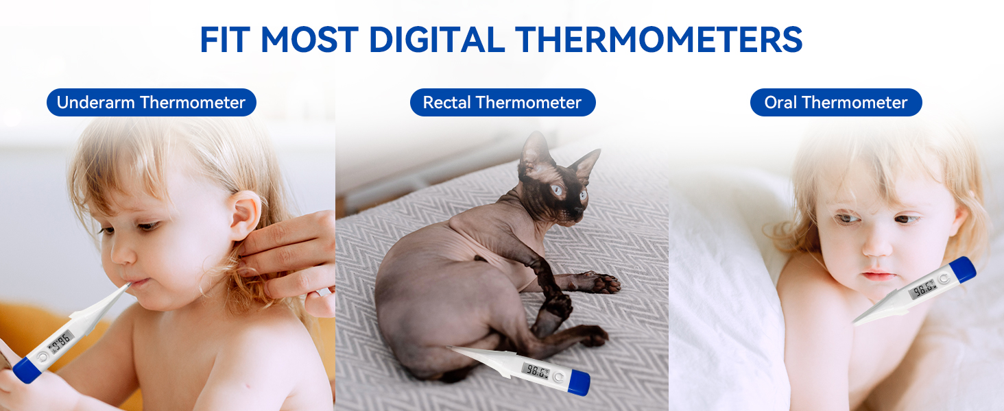 100 Pack Disposable Digital Thermometer Probe Covers
