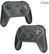 NBCP X6 2 Pack Wireless Bluetooth Pro Controller Compatible with Nintendo Switch Controller For S...