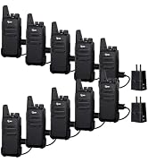 TIDRADIO TD-M8s Radios Walkie Talkies, Portable FRS Two-Way Radios Rechargeable, Rugged 2 Way Rad...