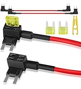 Tipm Fuel Pump Relay Bypass Kit 11.8 Inch 3 Pieces, TIPM Bypass Cable 14 AWG, Fuse Tap Fuse Adapt...