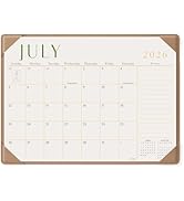 Jotsome Desk Calendar 2026-2027 with Desktop Mat, Desk Pad Calendar From July 2026 to December 20...