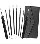 Glamne Blackhead Remover Pimple Popper Kit Acne Comedone Extractor Blemish Extraction Popping Too...