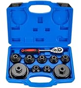 Acymner 10PCS Metric Oil Filter Wrench Set | 3/8" Drive Metric Oil Filter Cap Wrench Removal Tool...