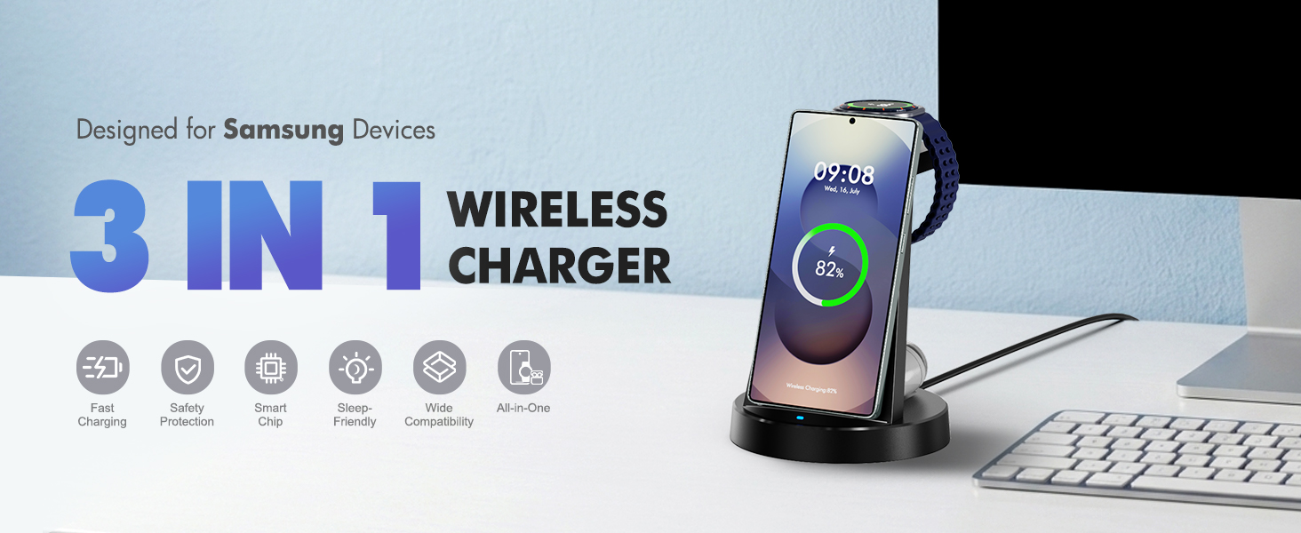 3 IN 1 wireless charger