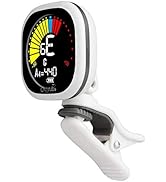 Cherub WST-675 USB Rechargeable Chromatic Tuner for Guitar Bass Ukulele Baritone with High Contra...