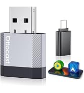 OTTOCAST Mini Nova 2-in-1 Wireless CarPlay & Android Auto AI Adapter | 2026 upgraded plug & play ...