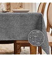 BALCONY & FALCON Rectangle Tablecloth Washable Wrinkle Resistant and Water Proof Table Cloth Deco...