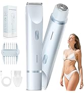 Fanovae 2-in-1 Bikini Trimmer for Women – Dual Head Electric Shaver for Pubic, Facial & Body Hair...