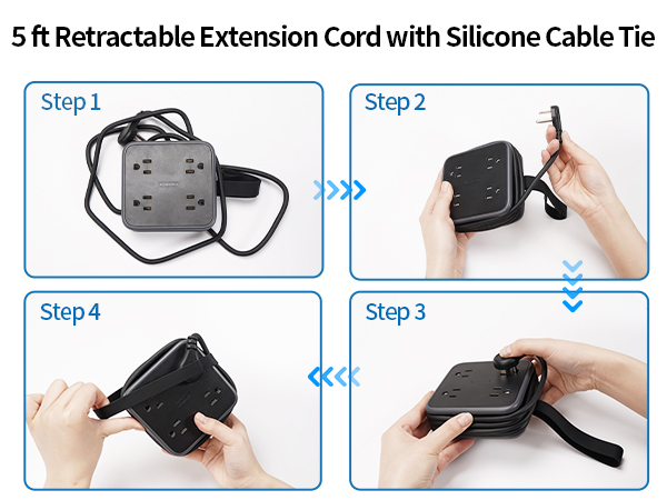 Travel Power Strip with USB C