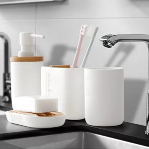bamboo toothbrush holder