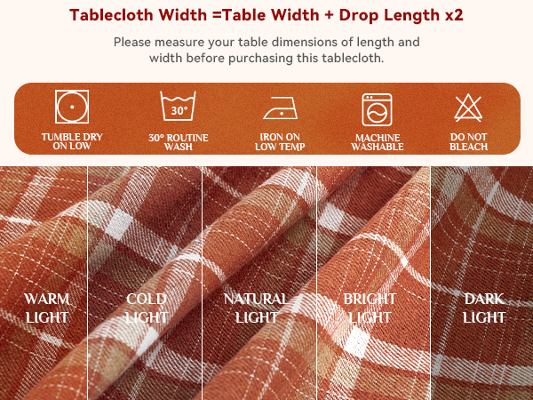 fall table cloth