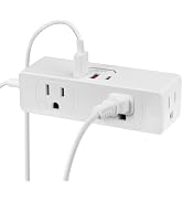 Surge Protector Outlet Extender, 4AC Multi Plug Wall Outlet with 3 USB Ports (1 USB C), Multiple ...