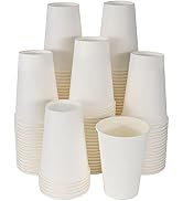 Kuerqi Coffee Cups, 50 Count 12 Oz Disposable Coffee Cups for Hot & Cold Drinks, Leak-Free Food S...