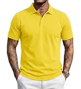 MAGNIVIT Mens Polo Shirts UPF 80+ UV Golf Shirts Moisture Wicking Short Sleeve Quick Dry 3 Button...