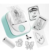 Phomemo Q02 Mini Printer, Portable Photo Printer, Sticker Maker Machine for Studying, Notes, Pict...