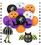 KatchOn, Halloween Hanging Paper Lanterns Set - Pack of 15 | Halloween Paper Lanterns, Halloween ...