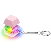 Keyboard Fidget Toys for Adults Keyboard Clicker with LED Light Keychain Fidget Sensory Fun Toys ...
