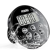 FCXJTU Digital Waterproof Shower Clock Timer, Bathroom Shower Countdown Timer with Alarm, Magneti...