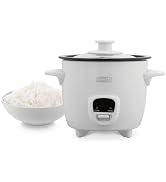 Dash Mini Rice Cooker Steamer with Removable Nonstick Pot, Keep Warm Function & Recipe Guide, 2 c...