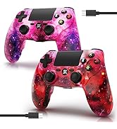 2 Pack Wireless Controller for PS4, Controller for Sony PlayStation 4, Double Shock 6-Axis Motion...