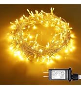 ILLUMINEW 300 LED Outdoor Indoor String Lights,108ft Safety Plug in 8 Modes Christmas Halloween D...