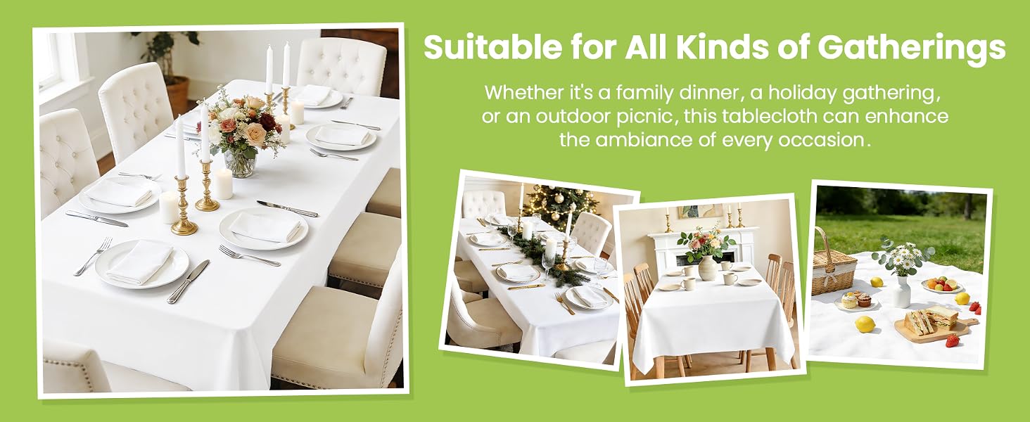 Plastic Table Cloth Disposable 4 Pack