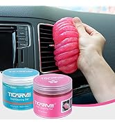 TICARVE 2Pack Cleaning Gel Car Putty Slime for Detailing Putty Detail Tools Car Interior Cleaner ...