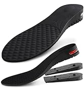 3-Layer Shoe Insoles Adjustable Height Boosters with PVC Layers