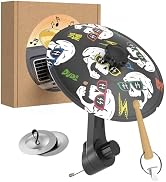 Car Cymbal Air Vent,Mini Car Drum Crash Cymbal Set with Mini Drum Stick & 2 Finger Cymbals,Fun Da...