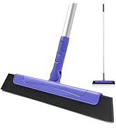 TRENNCHI Floor Squeegee with 180° Rotating Head, EVA Foam Blade Squeegee for Floor with Adjustabl...