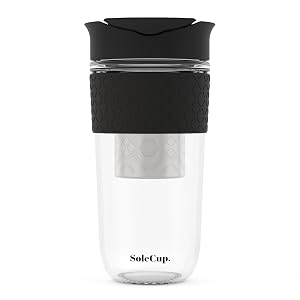 Large All Black Silicone Infuser Travel Mug