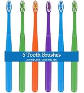 Henry Schein Acclean Youth Toothbrush – 28 Tuft, Diamond Compact Head, Assorted 4 Colors, Soft Br...