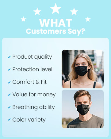 Black face masks