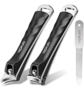 Nail Clippers Set for Men & Women – Professional Toenail Clippers for Thick Ingrown Nails, Toenai...